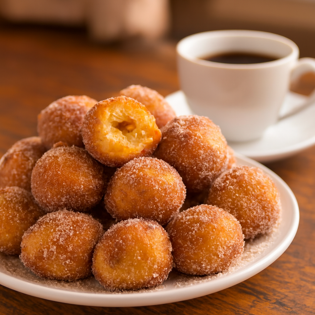 Delicie-se com a perfeição crocante e cremosa dos nossos bolinhos de chuva recheados com banana. A receita simples, econômica e irresistível que fará do seu café da tarde um momento verdadeiramente inesquecível!
