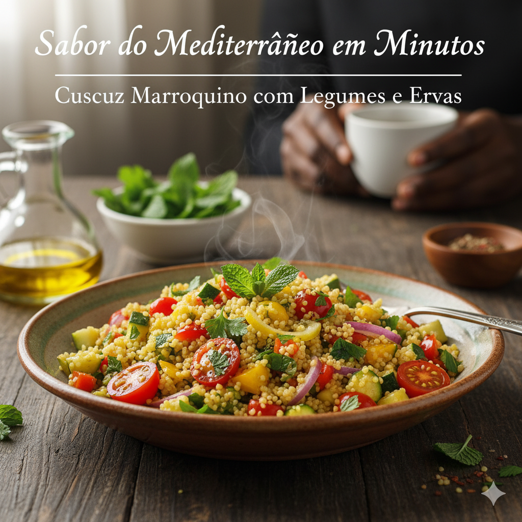 Cuscuz Marroquino com Legumes e Ervas