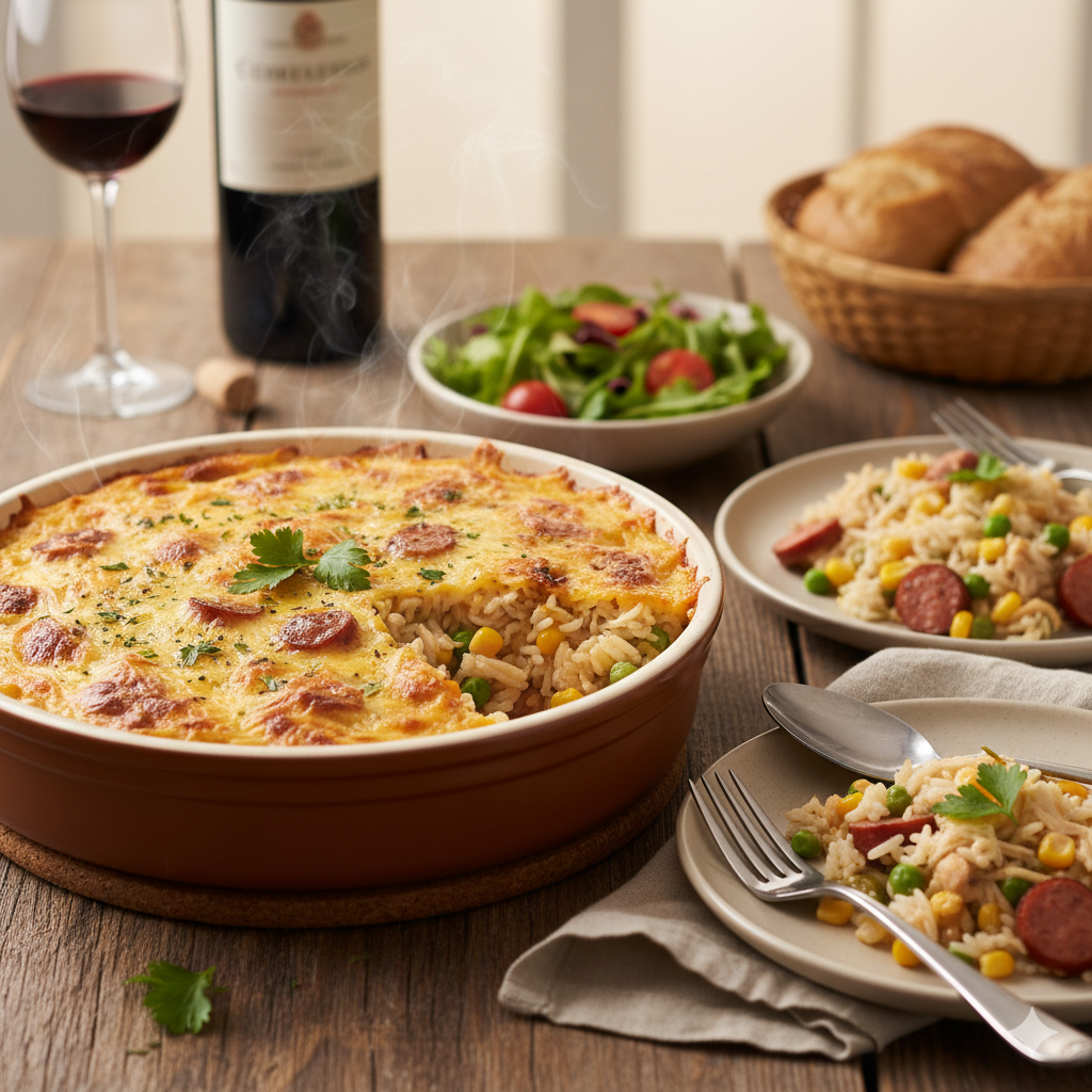 Arroz de Forno com Sobras: A Receita Econômica, Saborosa e Viral para o Dia a Dia