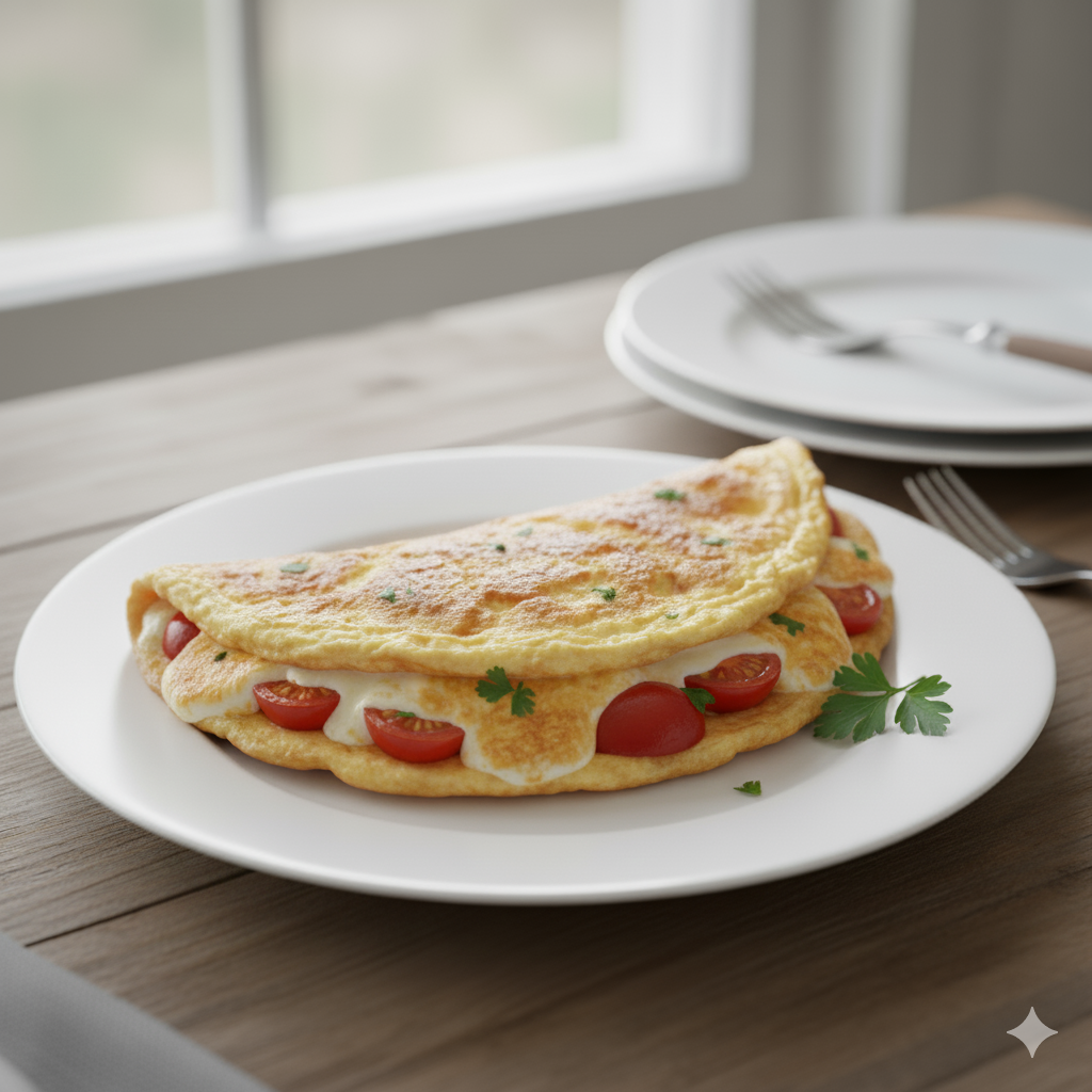 Omelete Recheado de Forno e Frigideira