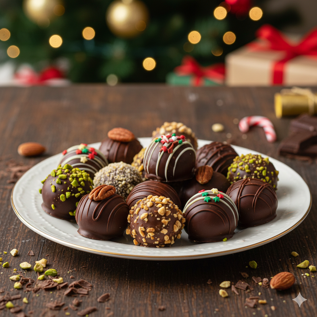 Receitas de Trufas Natalinas - Deliciosas e Simples