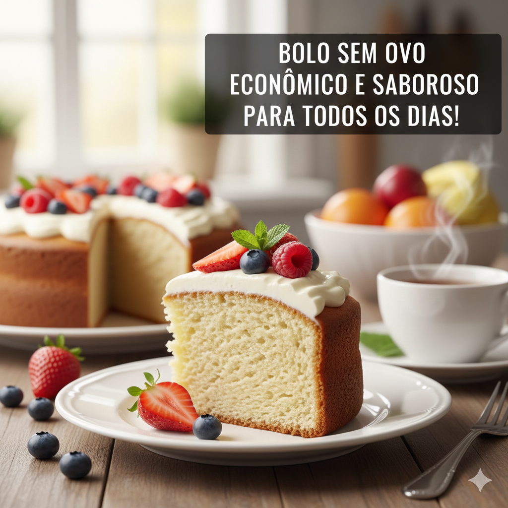 Descubra como preparar um delicioso bolo sem ovo, perfeito para todos os dias e ideal para quem busca uma opção econômica e saborosa!