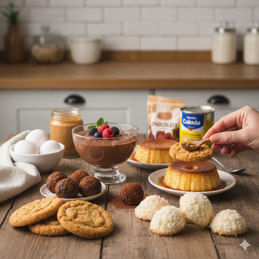 Explore a facilidade e o sabor inigualável do doce de 3 ingredientes, perfeito para quem busca praticidade na cozinha!