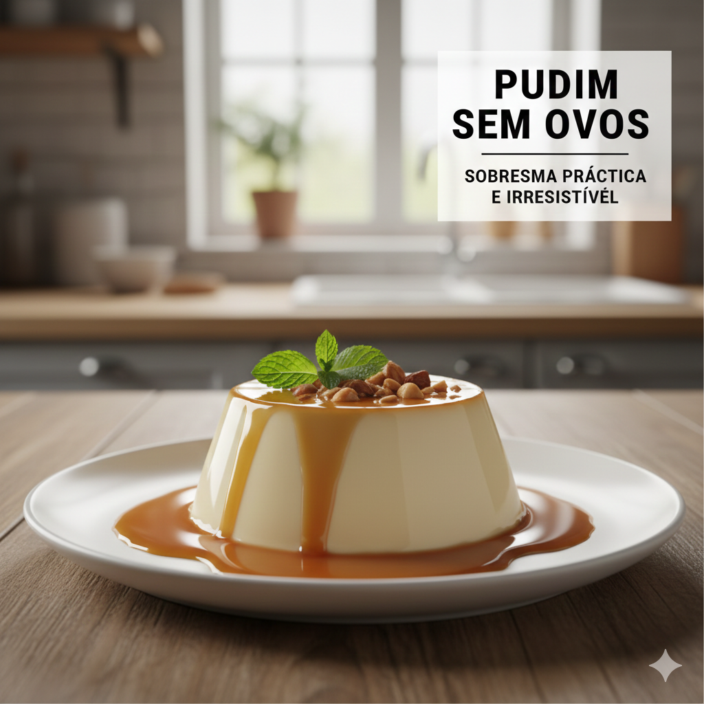 Experimente esta receita de pudim sem ovos, uma sobremesa prática e irresistível que encanta a todos. Perfeita para o seu dia a dia!
