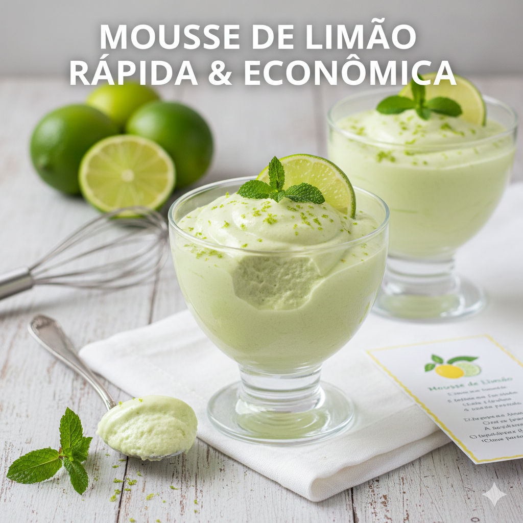 Descubra como preparar uma mousse de limão rápida e econômica, perfeita para qualquer ocasião!