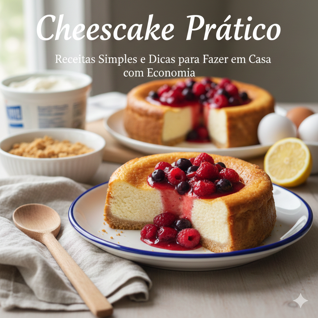 Aprenda a preparar um cheesecake prático em casa com receitas simples e dicas econômicas!