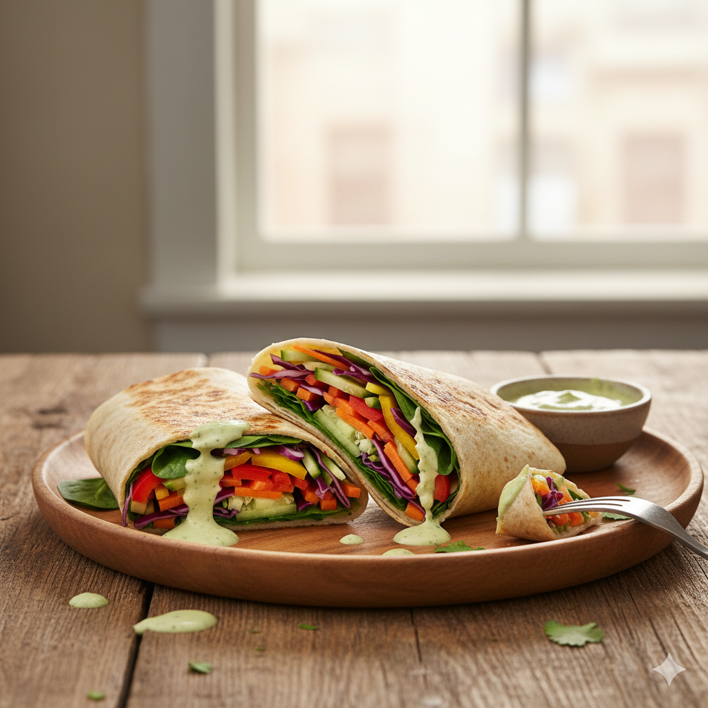 Prepare seu wrap simples de frigideira em minutos e surpreenda-se com o sabor e a praticidade!