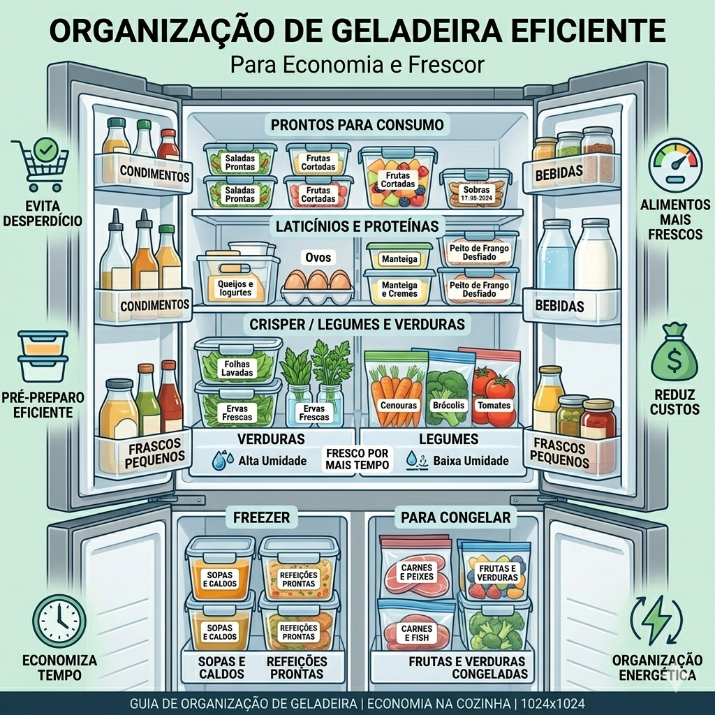 Como Organizar sua Geladeira para Maximizar o Aproveitamento de Alimentos