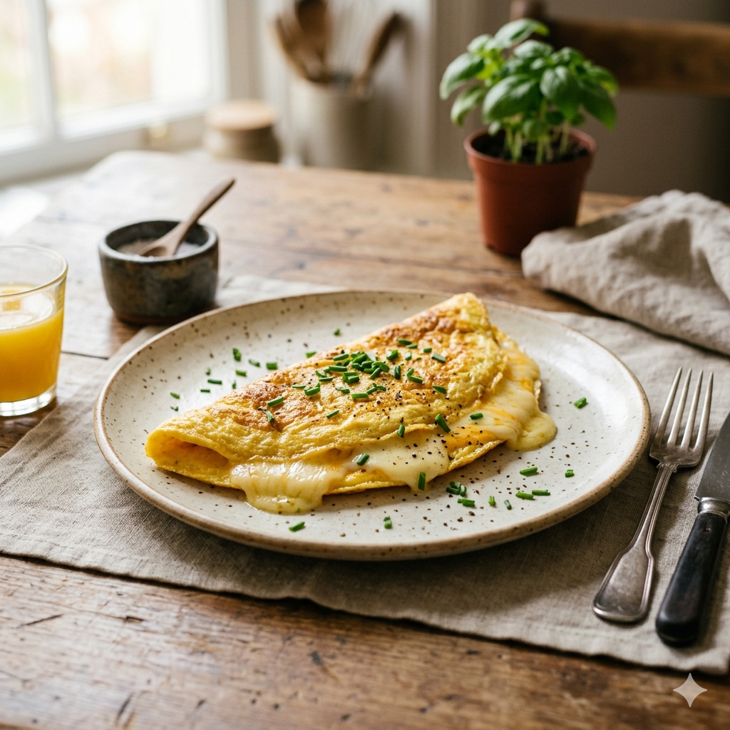 Descubra como preparar uma deliciosa omelete simples com queijo em apenas 10 minutos. Ideal para duas pessoas, perfeita para um café da manhã rápido ou um lanche.