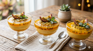 Mousse de Maracujá em Camadas Receita Fácil
