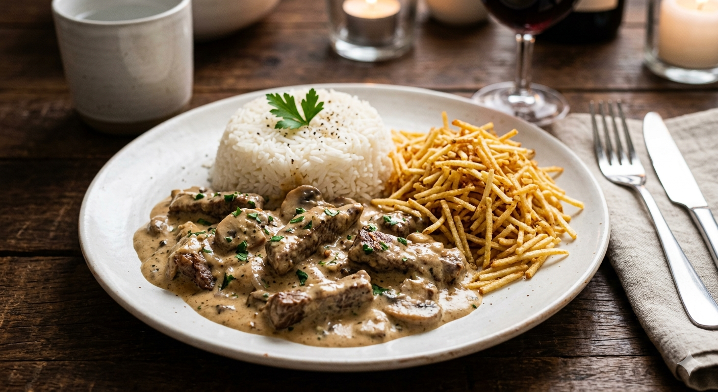 Estrogonofe Filé Mignon Cremoso Receita Jantar