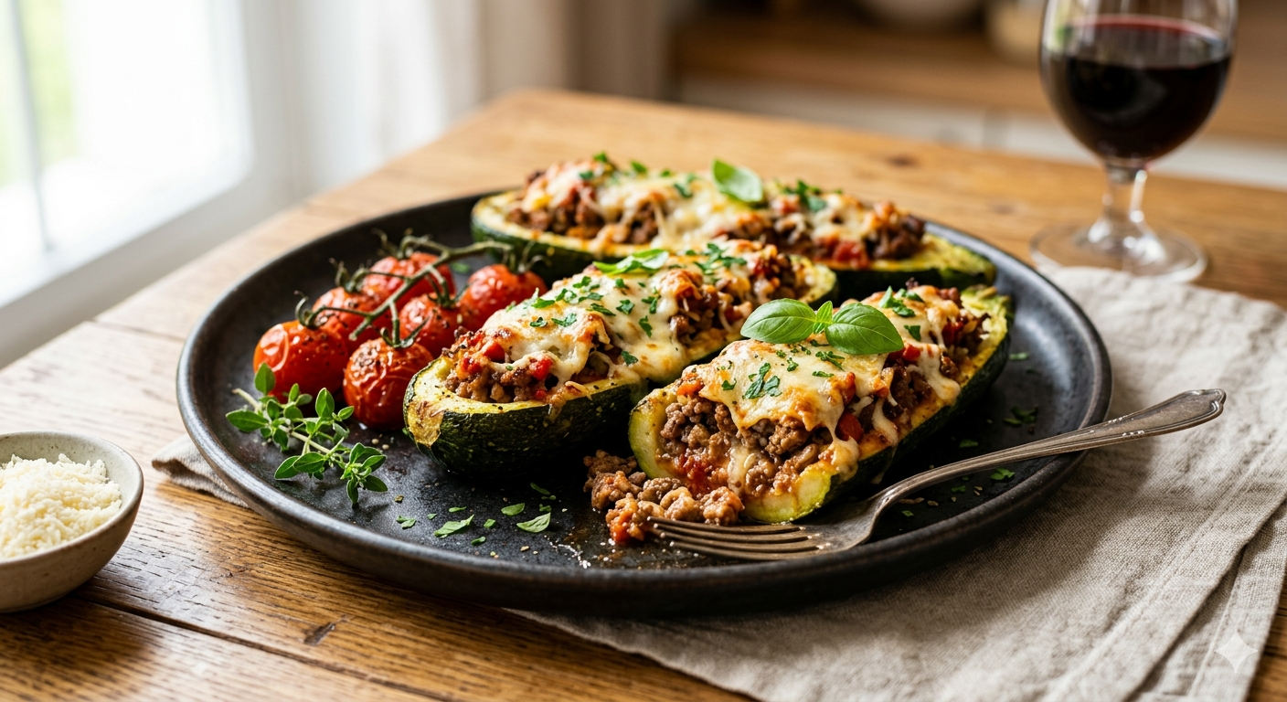 Image for Abobrinha Recheada com Carne Moída: A Receita Perfeita para Praticidade e Sabor