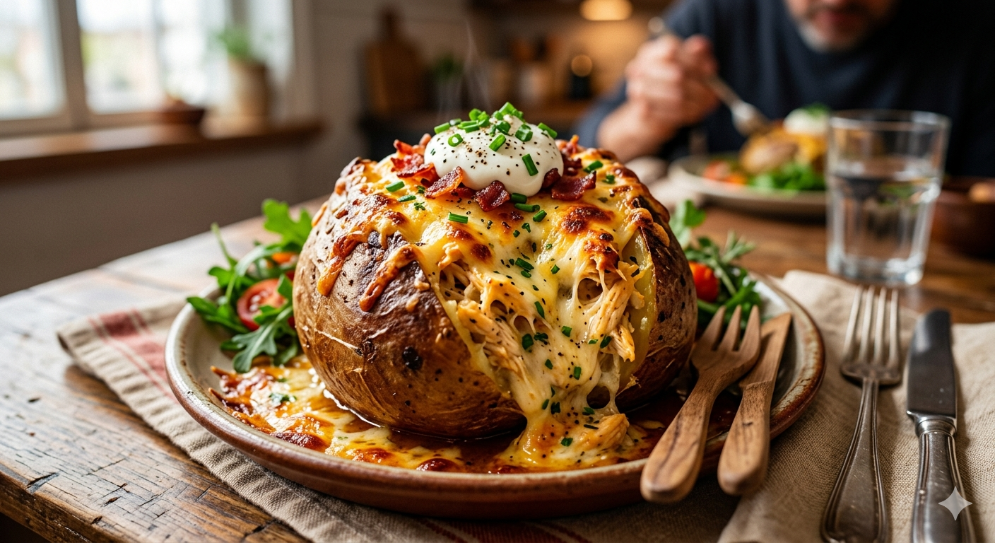 Image for Batata Recheada de Forno com Frango Cremoso: A Receita Perfeita para um Prato Completo e Delicioso