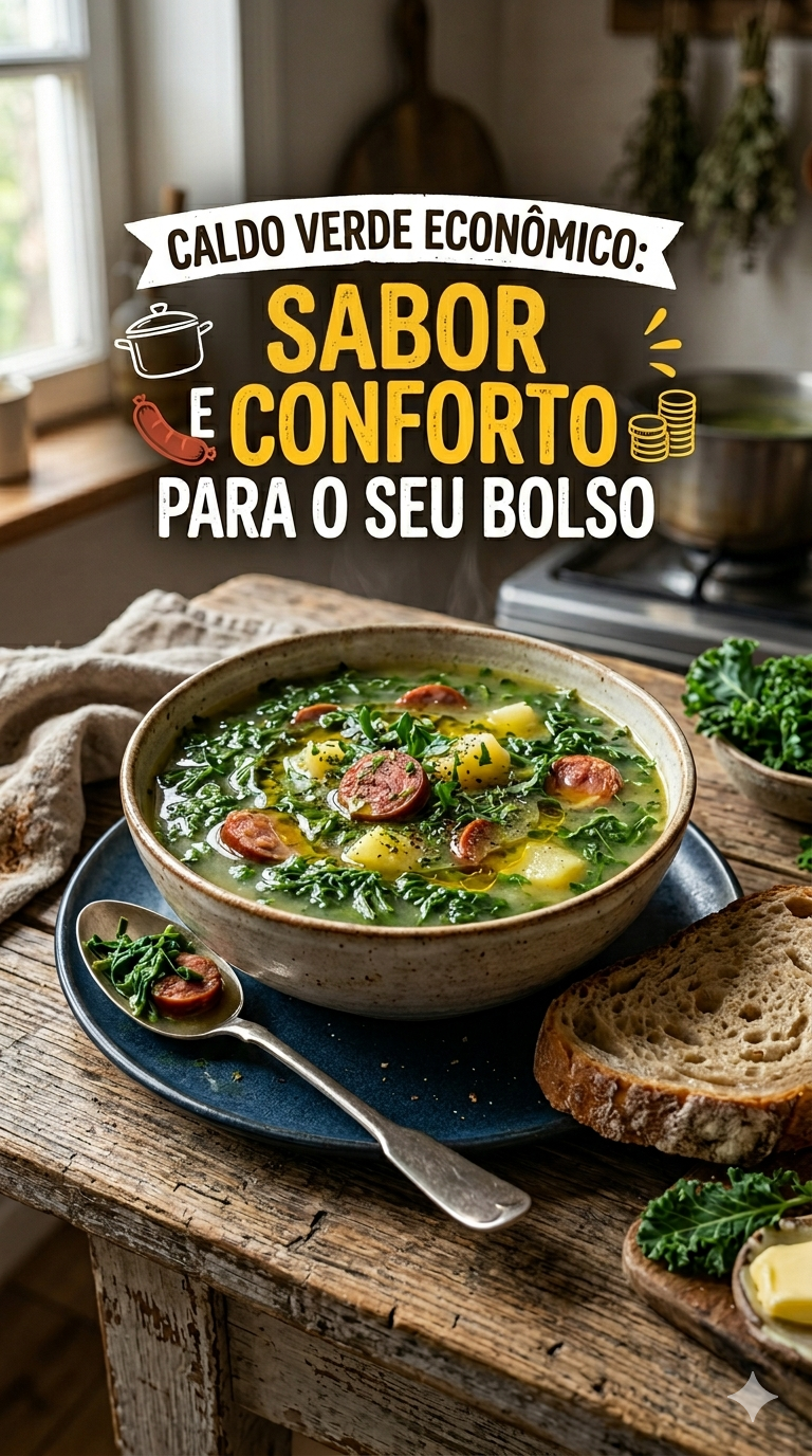 Image for Caldo Verde Econômico com Couve e Linguiça: Sabor e Conforto para o seu Bolso