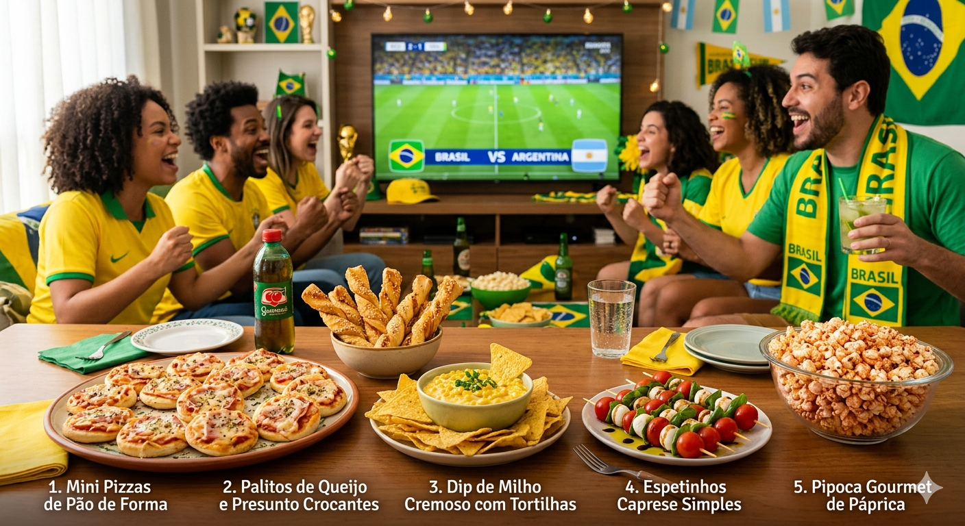 Image for 5 Petiscos Irresistíveis para a Copa do Mundo: Prontos em 20 Minutos!