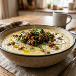Image for Creme de Mandioca com Carne Moída: O Conforto Perfeito para Dias Frios e Economia Doméstica