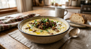 Image for Creme de Mandioca com Carne Moída: O Conforto Perfeito para Dias Frios e Economia Doméstica