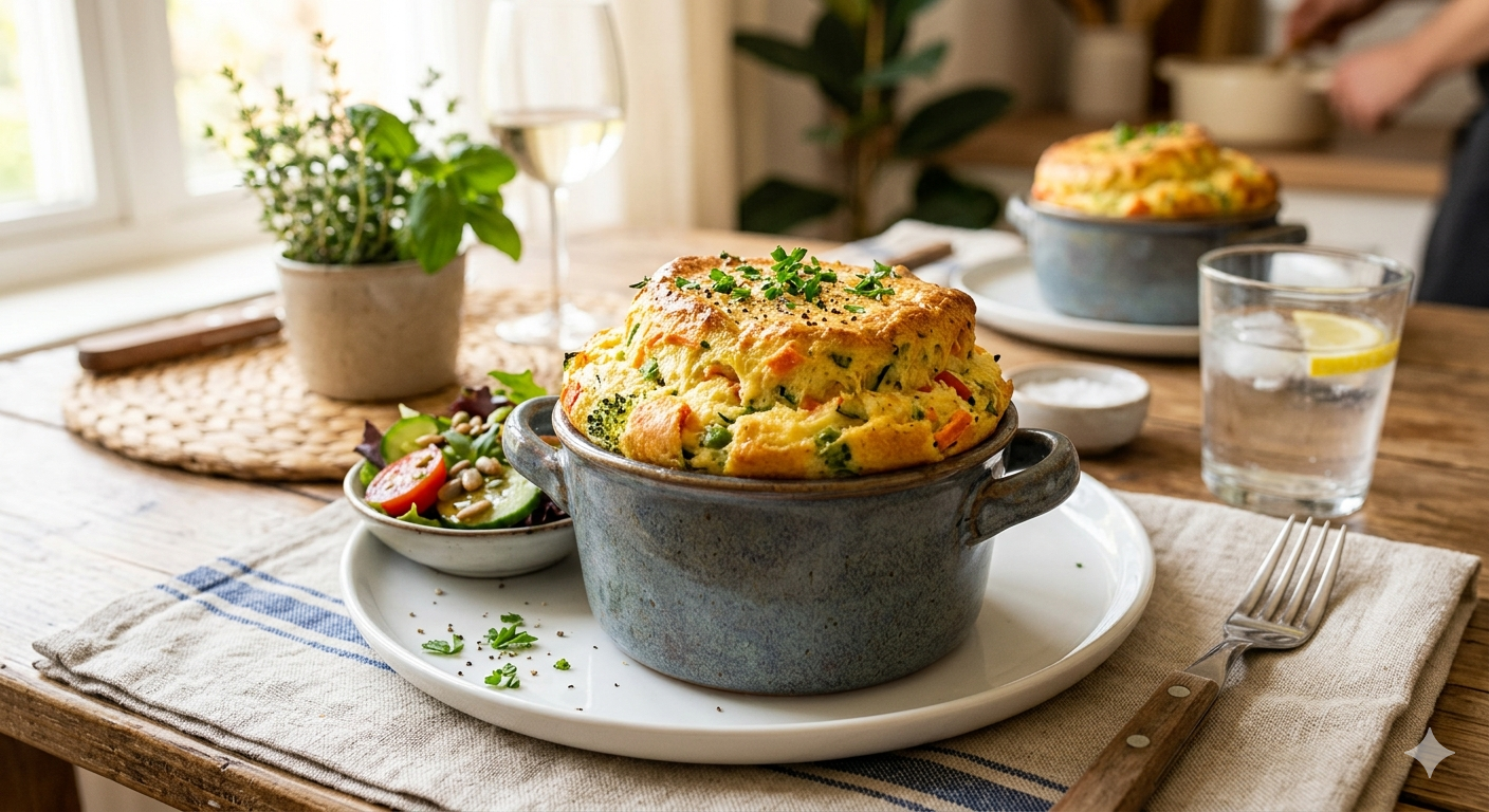 Image for Suflê de Legumes Fácil: A Receita Perfeita para um Almoço Leve e Saboroso